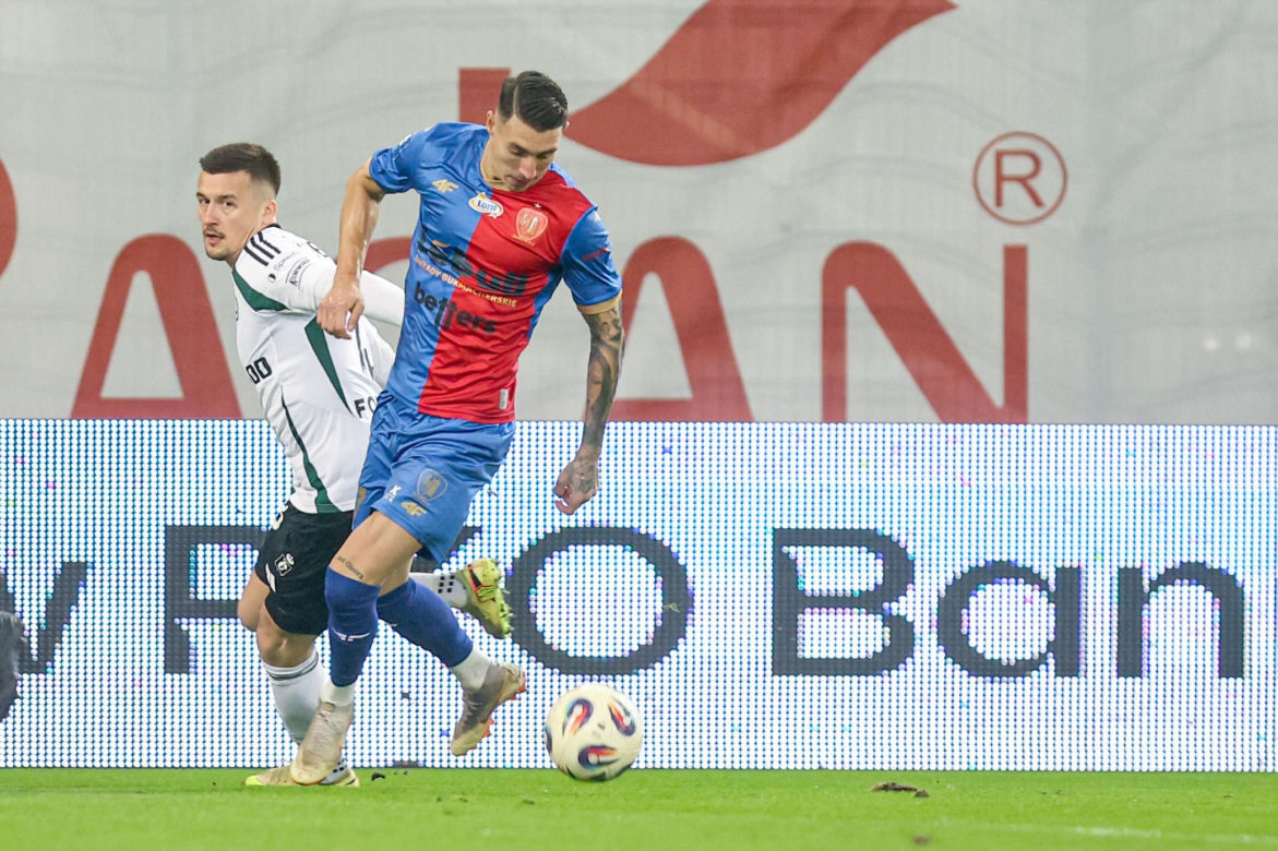 Piast Gliwice - Legia Warszawa, zdjęcia kibiców i zawodników z meczu 18. kolejki PKO BP Ekstraklasy