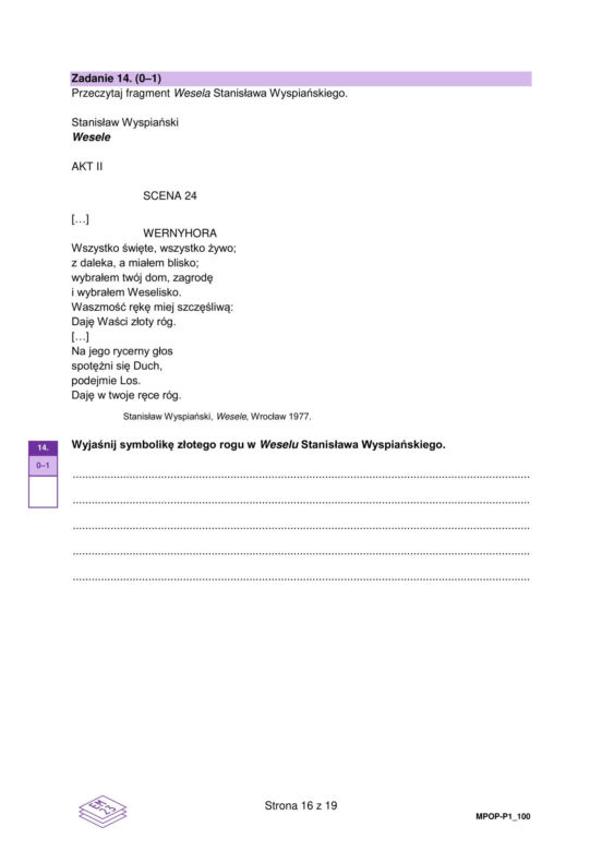 Matura język polski Arkusz CKE 7.05.2024 - zadania FORMUŁA 2023