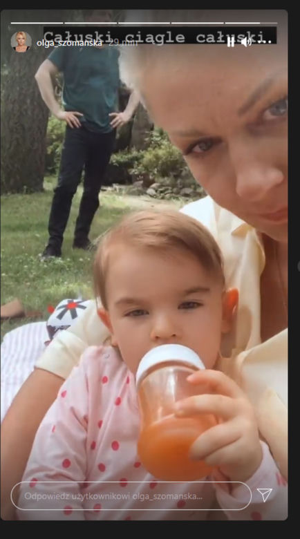 M jak miłość po wakacjach 2021. Marzenka (Olga Szomańska), jej córka Kalinka (Oliwia Kępka)