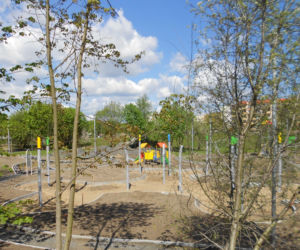 Park Majowe przed końcem budowy