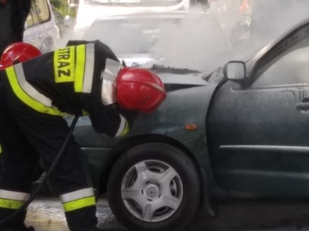 Pożar samochodu w Gorzowie