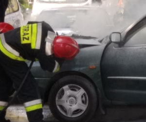 Pożar samochodu w Gorzowie