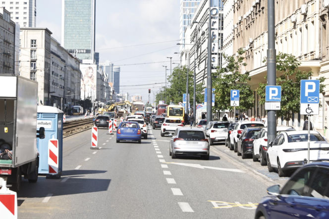 Remont torów na Jerozolimskich