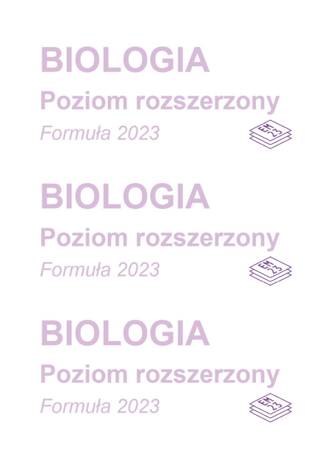 Matura 2026 biologia poziom rozszerzony - arkusz CKE