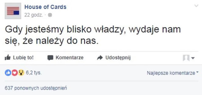 polanddefendsdemocracy: House of Cards wspiera polskie protesty