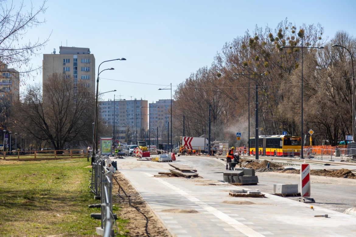 Budowa tramwaju na ul. Św. Bonifacego