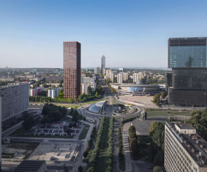 Planowany wieżowiec przy rondzie w Katowicach