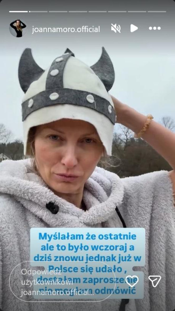 Fani drżeli o jej zdrowie, a ona… wskoczyła do lodu. Szokujące nagranie Joanny Moro!