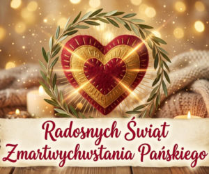 Religijna kartka na Wielkanoc