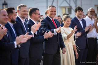 Marta Nawrocka na rocznicy zaprzysiężenia męża