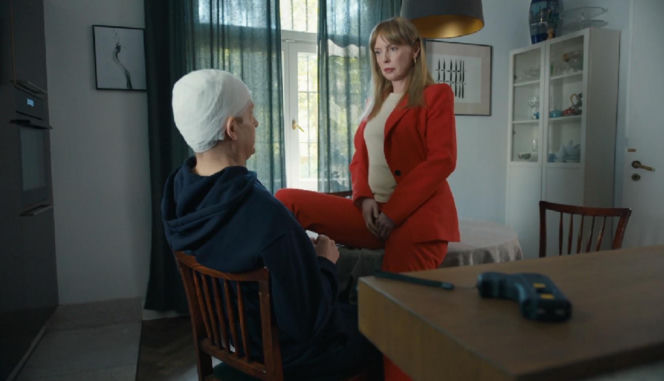 Barwy szczęścia, odcinek 3305. Łukasz (Michał Rolnicki), Agnieszka (Katarzyna Tlałka)