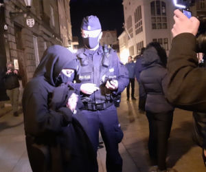 Protest i spisywanie w Toruniu