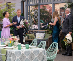 M jak miłość odc. 1903. Magda (Anna Mucha), Andrzej Budzyński (Krystian Wieczorek), Sylwia (Hanna Turnau), Adam Werner (Jacek Kopczyński)