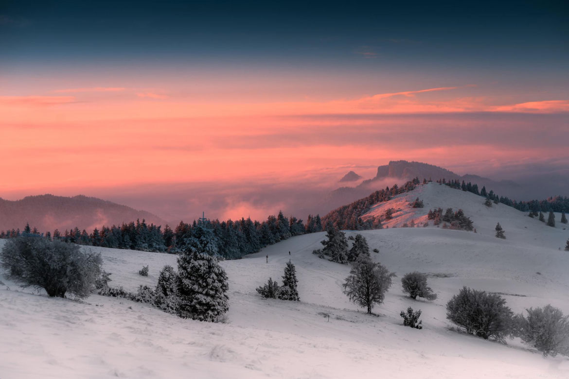 Szczawnica. Uzdrowisko zimą 