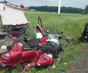 Koszmarny wypadek w Głuchowie pod Toruniem - dwie ofiary śmiertelne, w tym 7-latka