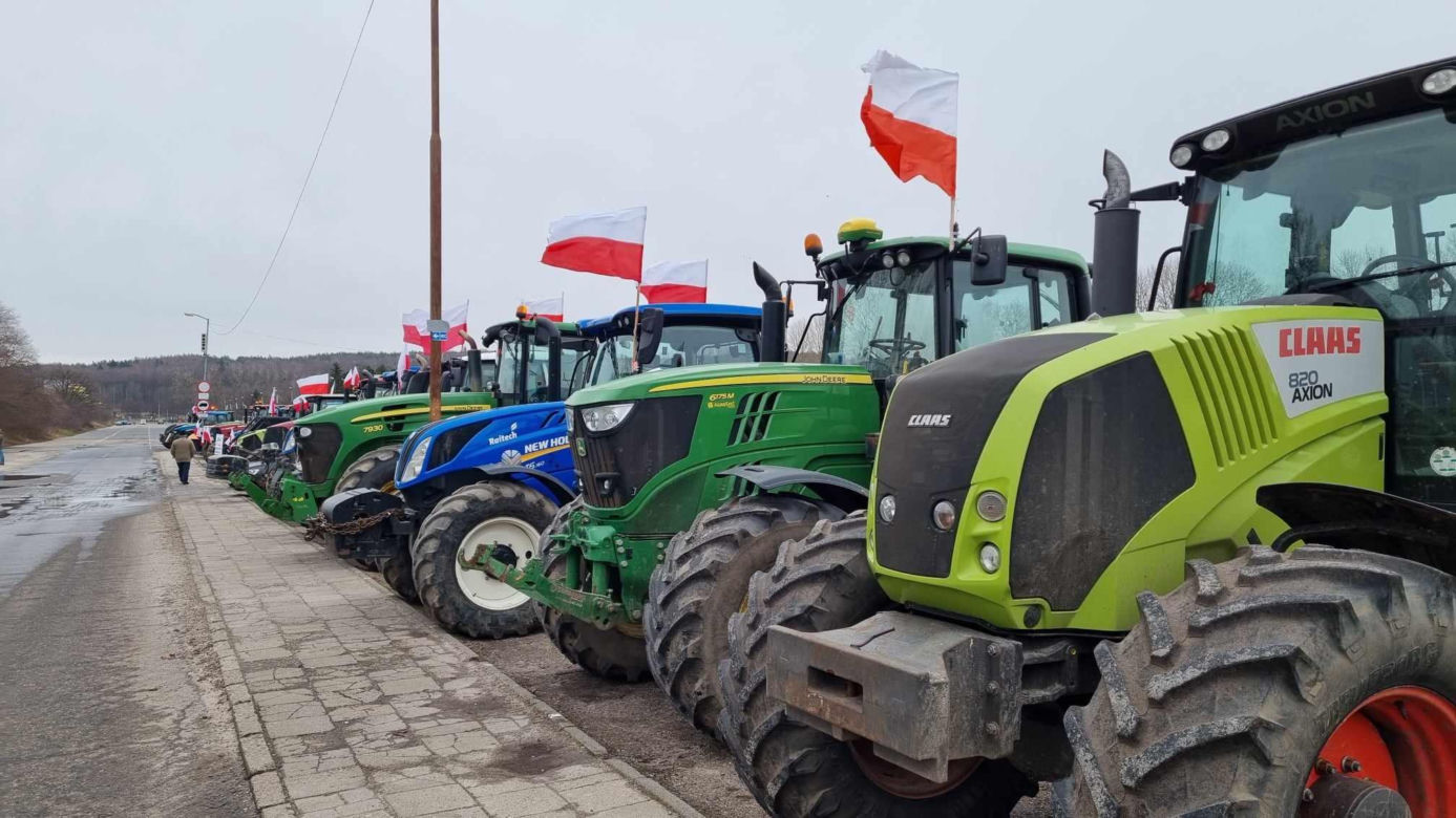 Protest rolników w Koszalinie