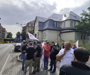Protest górników i hutników