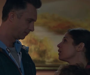 Pierwsza miłość odc. 2301. Kinga (Aleksandra Zienkiewicz), Artur (Łukasz Płoszajski)