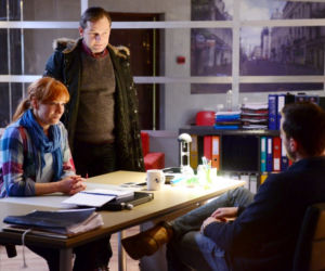 Komisarz Alex 7 odc. 90. Lucyna (Magdalena Walach), Ryszard Puchała (Ireneusz Czop)