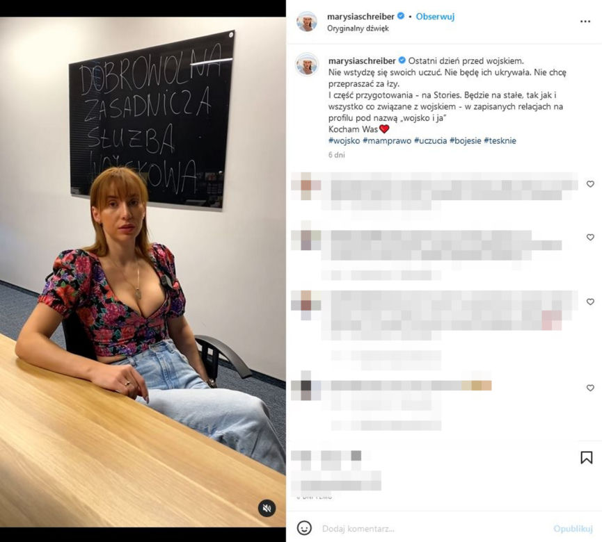 Marianna Schreiber w wojsku