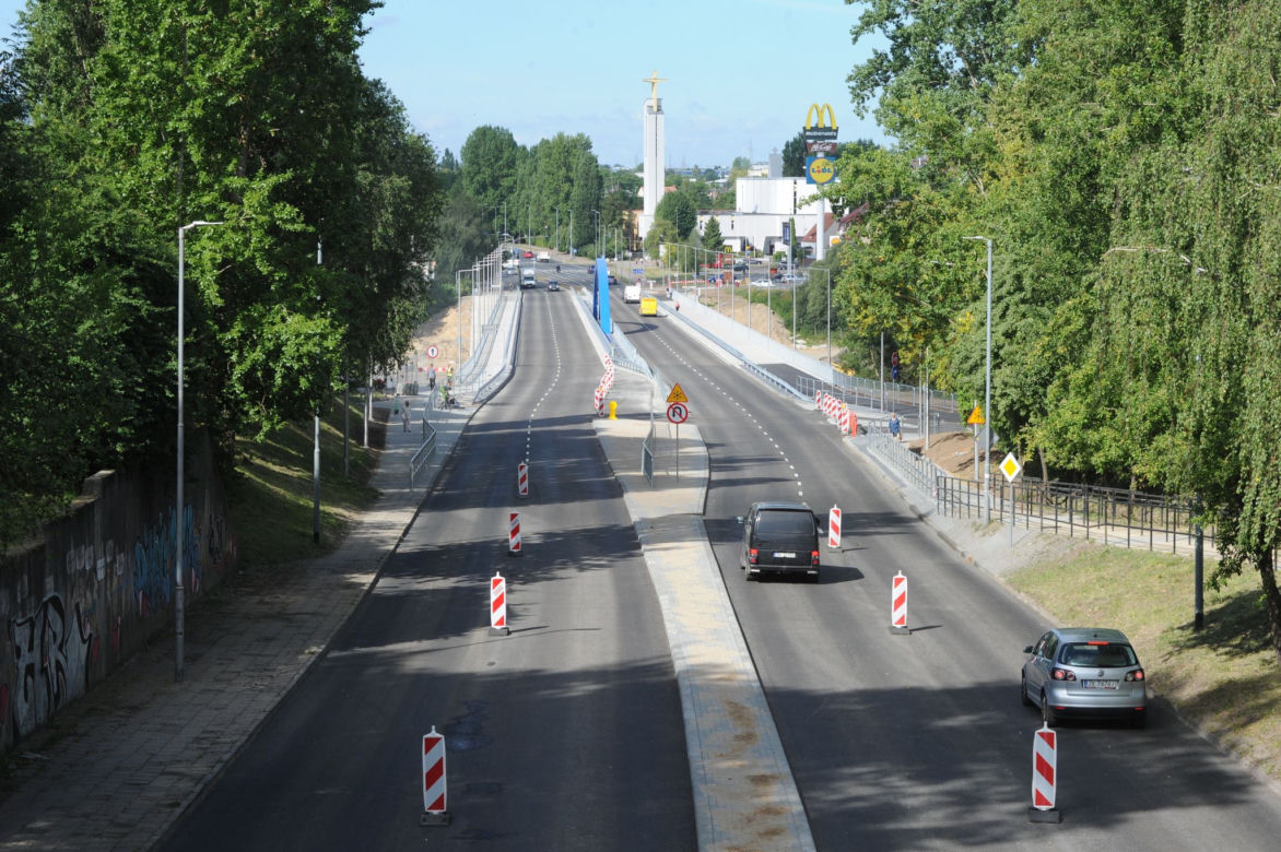 Nowy wiadukt w Koszalinie