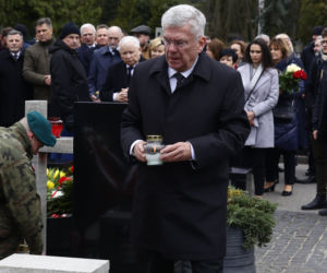 12. rocznica katastrofy smoleńskiej. Uroczystości na Powązkach Wojskowych
