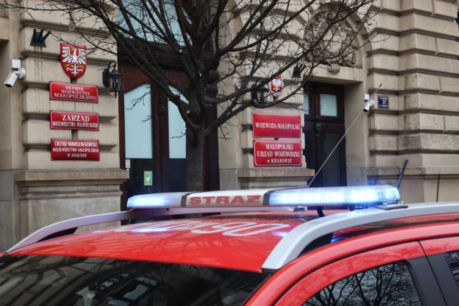 Podejrzany ładunek w budynku Małopolskiego Urzędu Wojewódzkiego w Krakowie