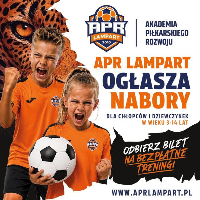 Trwają nabory - dołącz do Akademii Piłkarskiego Rozwoju Lampart