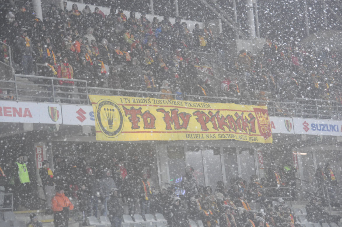 Korona Kielce - Lech Poznań. Zdjęcia kibiców na Suzuki Arenie