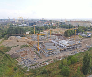 Budowa Fabryki Wody - sierpień 2020
