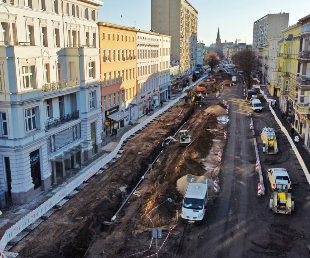 Przebudowa alei Wojska Polskiego - grudzień 2021