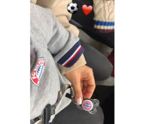 Anna Lewandowska na meczu Bayernu