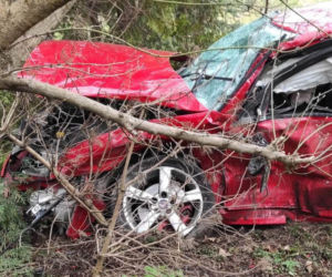 Makabra pod Płockiem! Bus i saab poważnie zniszczone [ZDJĘCIA]