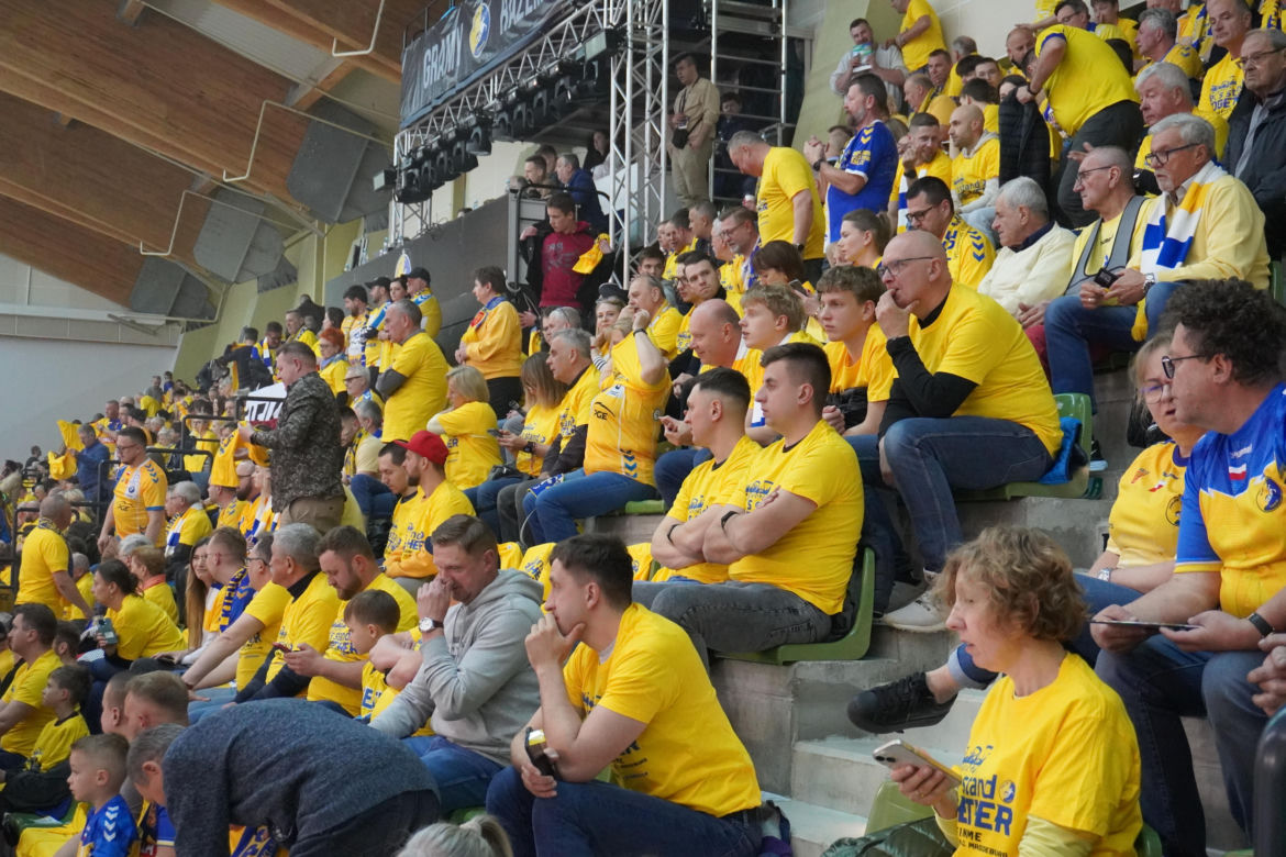 Kibice na meczu Industria Kielce - SC Magdeburg