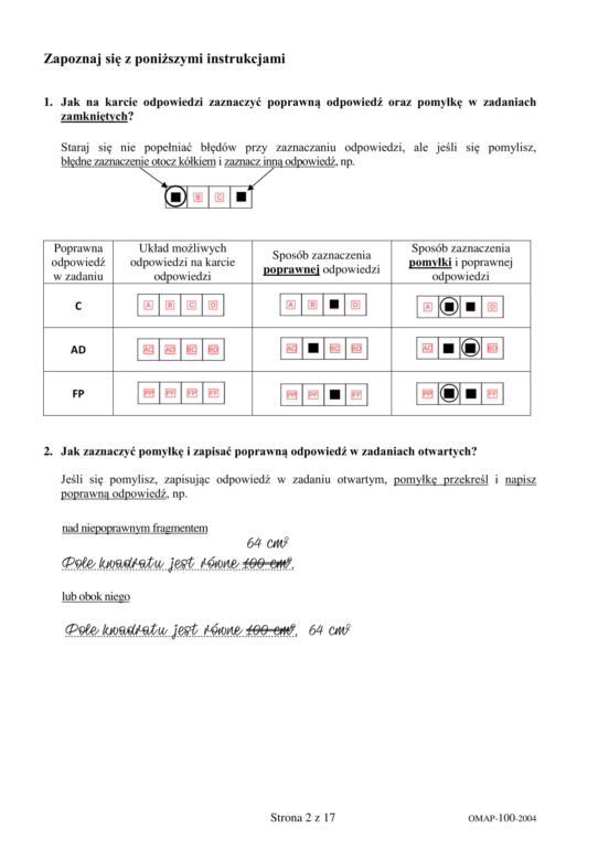 Egzamin ósmoklasisty 2020 - ODPOWIEDZI z matematyki