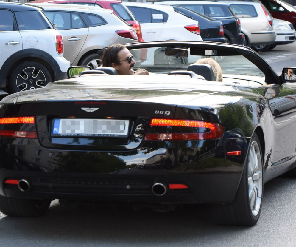 Piotr Stramowski i Aston Martin DB9 Volante 