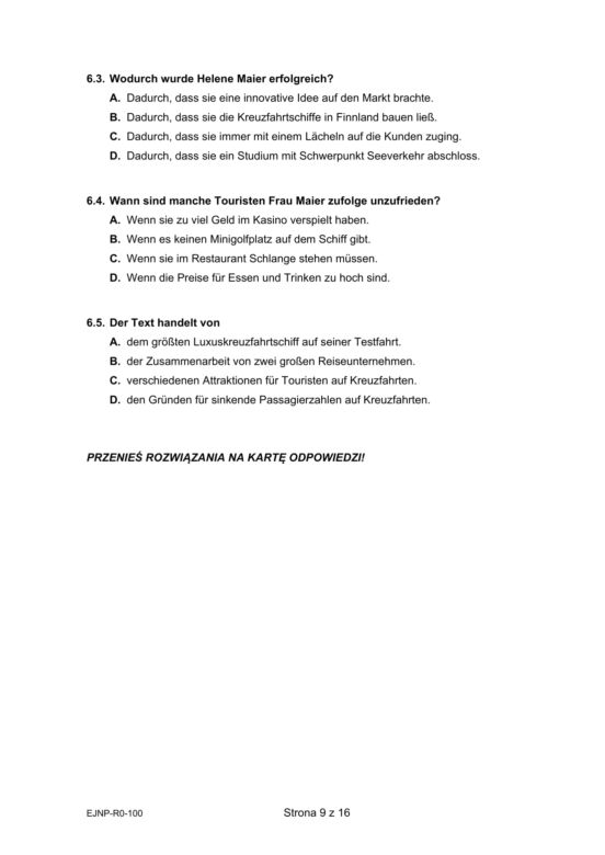 Matura 2021: Arkusz CKE z języka niemieckiego na poziomie rozszerzonym [14.05.2021]