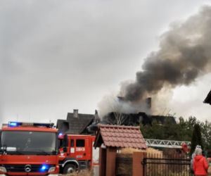 Pożar w Kotowicach pod Wrocławiem
