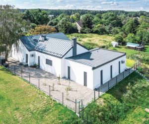 Parterowy dom na skarpie