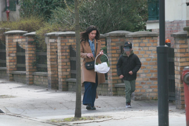 Marta Kaczyńska ze święconką