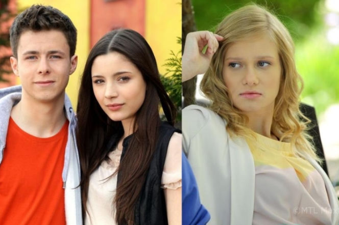 M jak MIŁOŚĆ. Łukasz (Adrian Żuchewicz), Zuza (Ada Chlebicka) i Karolina (Aleksandra Kusio)