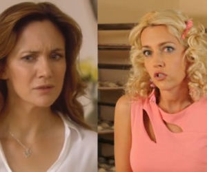 Ranczo. Lucy (Ilona Ostrowska), Wioletka (Magdalena Waligórska)