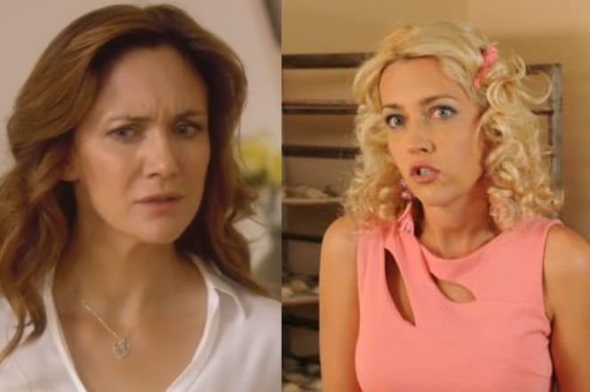 Ranczo. Lucy (Ilona Ostrowska), Wioletka (Magdalena Waligórska)