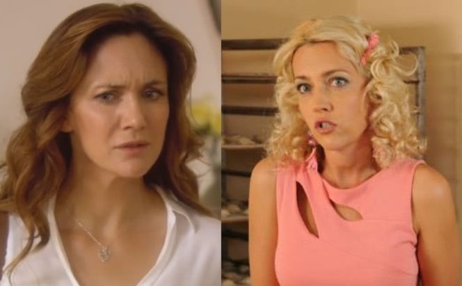 Ranczo. Lucy (Ilona Ostrowska), Wioletka (Magdalena Waligórska)