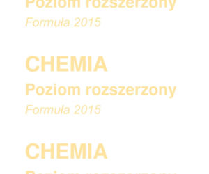 Matura 2026 Chemia FORMUŁA 2015: Arkusz CKE
