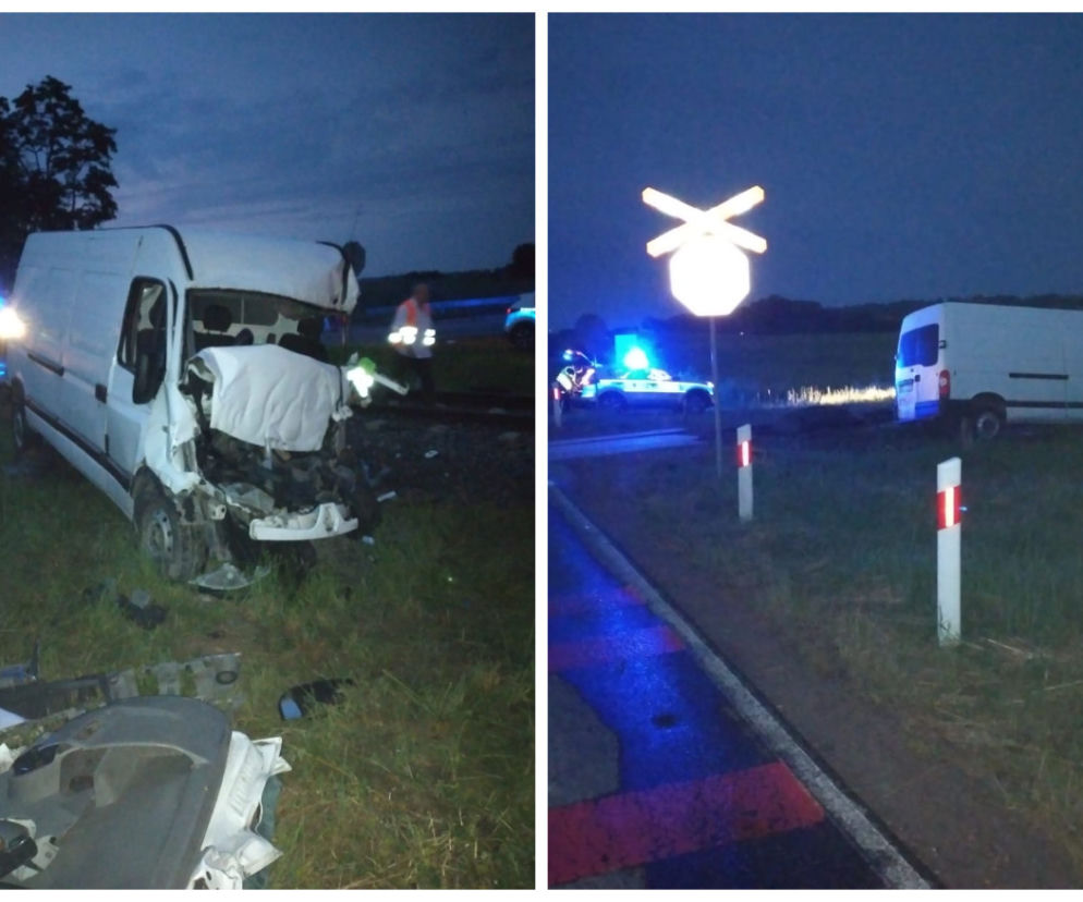 Bajtkowo. Tragiczny wypadek na przejeździe kolejowym. Nie żyje kierowca busa [ZDJĘCIA]