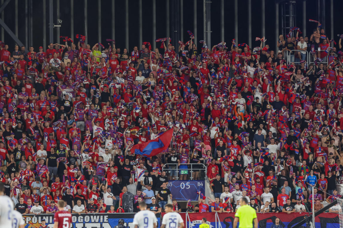 Kibice na meczu Raków Częstochowa - FC Kopenhaga