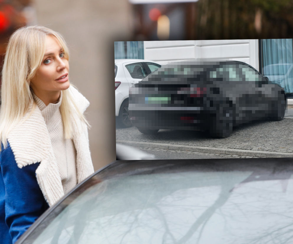 Uszkodzona Tesla Model 3 Agnieszki Woźniak-Starak
