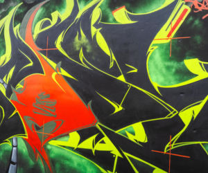 Przy ul. Mieszka I w Siedlcach można podziwiać całą galerię murali i graffiti