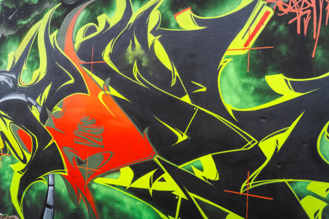 Przy ul. Mieszka I w Siedlcach można podziwiać całą galerię murali i graffiti